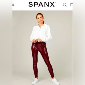 Brand New With ALL Tags.No odors. No stains,Beautiful Faux Leather Spanx Leggins